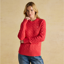 Joules Ladies Classic Cable Jumper - Red