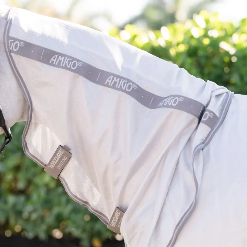 Horseware Amigo Integrated Fly Sheet - Silver/Titanium Grey/Silver-2