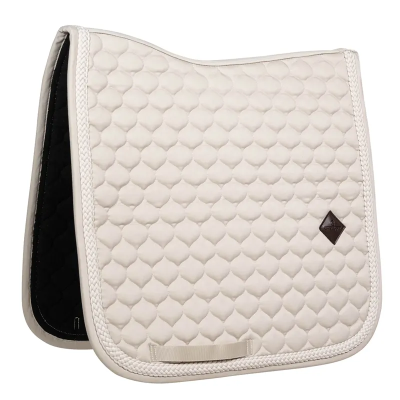 Kentucky Dressage Saddlepad with Plaited Cord Full - Beige-4
