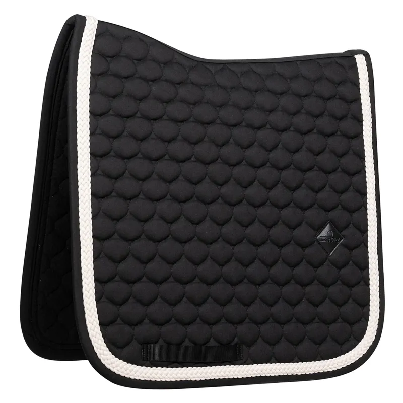 Kentucky Dressage Saddlepad with Plaited Cord Full - Black-5
