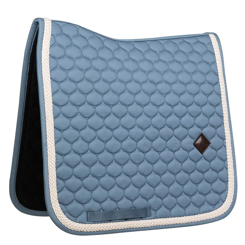 Kentucky Dressage Saddlepad with Plaited Cord Full - Light Blue-5