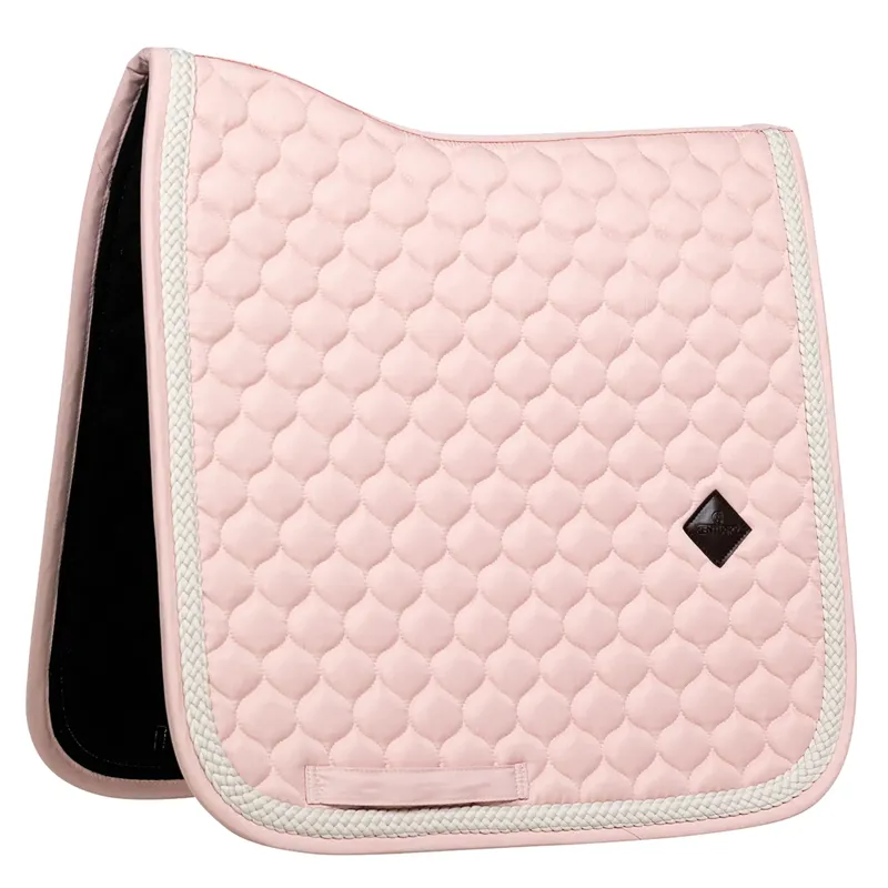 Kentucky Dressage Saddlepad with Plaited Cord Full - Light Rose-4