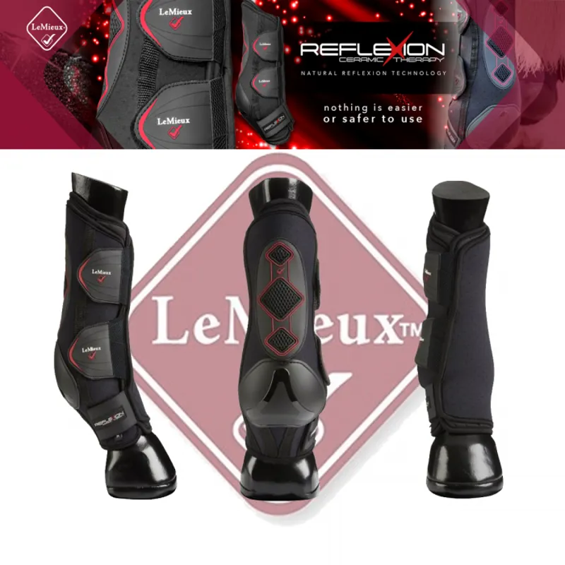 LeMieux Reflexion Ceramic Therapy Boots - Black