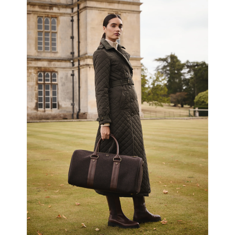 Holland Cooper Regency Holdall - Brown Herringbone-4