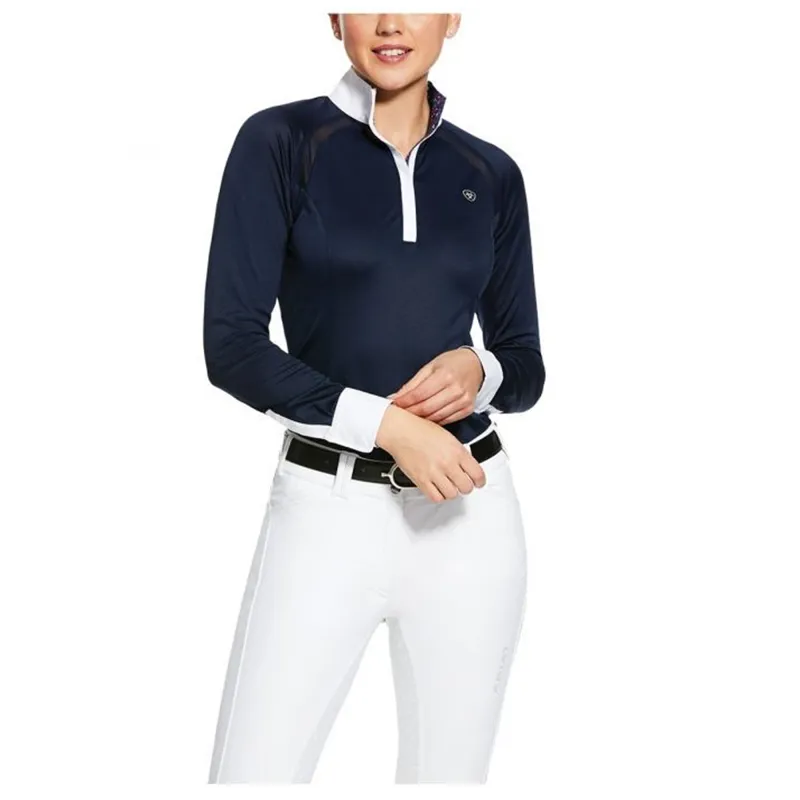 Ariat Womens Sunstopper Pro 2.0 Show Shirt - Navy