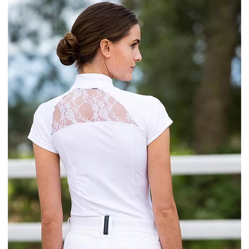 Horseware Sara Short Sleeve Competition Shirt - White-2