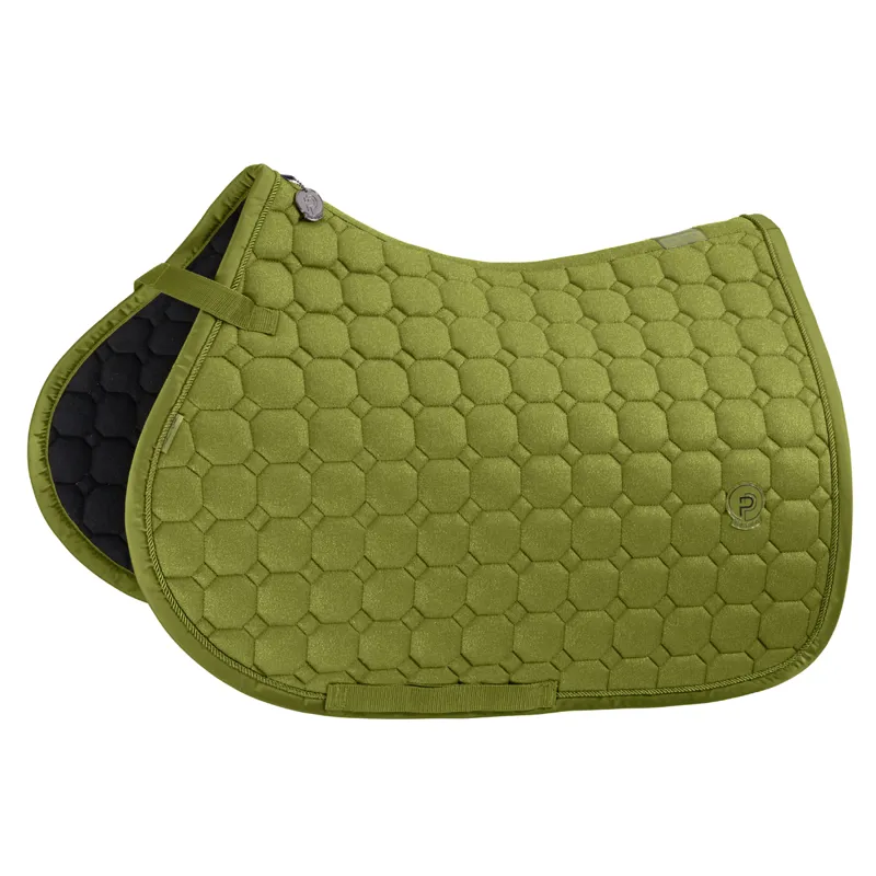 Eskadron Cotton Glitter Saddlecloth Platinum AW24 - Moss Green - Full GP/Jump