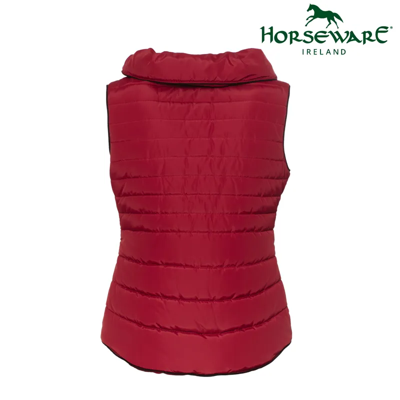 Horseware Maya Ladies Padded Gilet - Scarlet-1