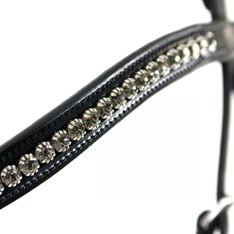 Schockemohle Equitus Beta Bridle - Espresso/Silver-3