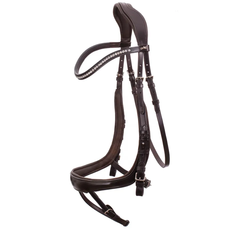 Schockemohle Equitus Beta Bridle - Espresso/Silver