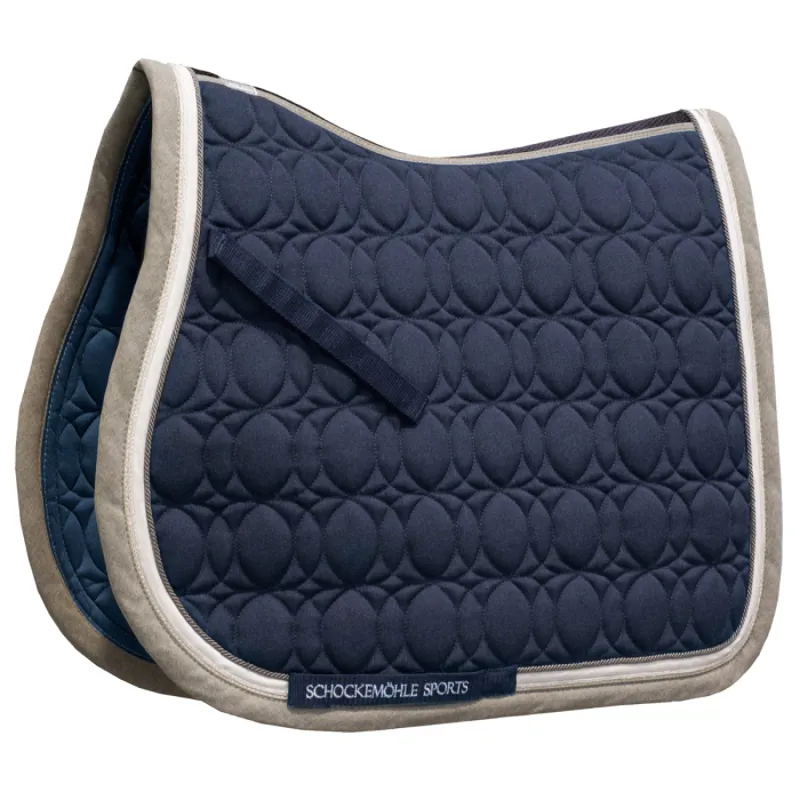Schockemohle Air Cool Pad GP/Jumping Saddlepad - Navy/Silver