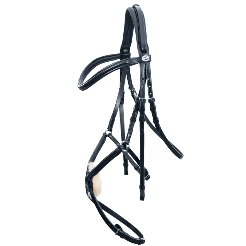 Schockemohle Auckland Grackle Bridle - Black/Silver