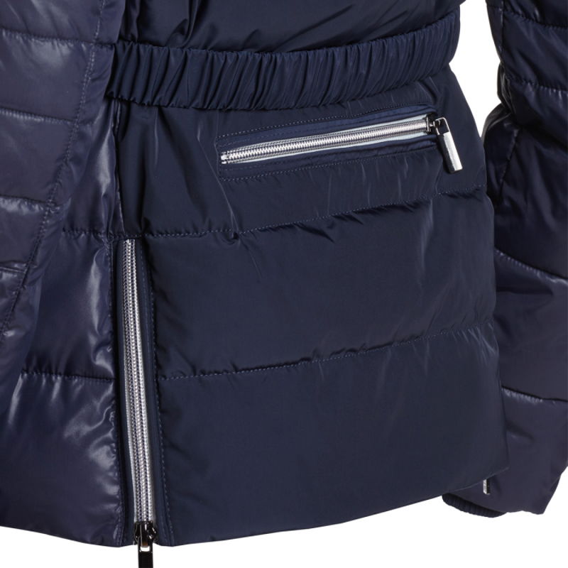 Schockemohle Chrome Caddy Ladies Quilted Jacket - Navy-1