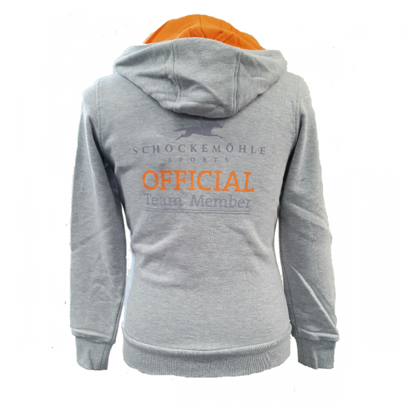 Schockemohle Coby Ladies Sweat Jacket - Grey/Orange-1