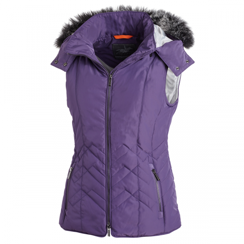 Schockemohle Chrome Madeleine Ladies Quilted Gilet - Lilac
