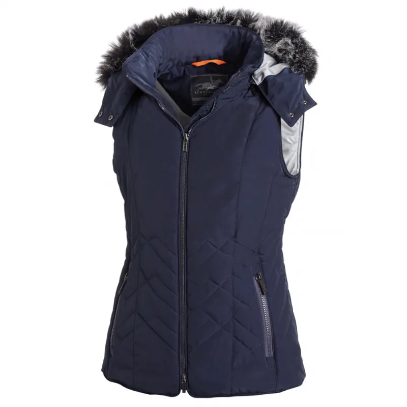 Schockemohle Chrome Madeleine Ladies Quilted Gilet - Navy