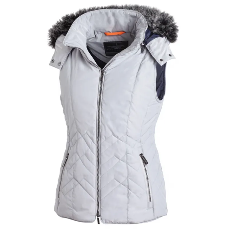Schockemohle Chrome Madeleine Ladies Quilted Gilet - Silver