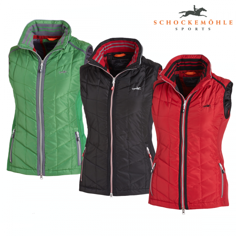 Schockemohle Style Payton Ladies Gilet - Ruby Red-1