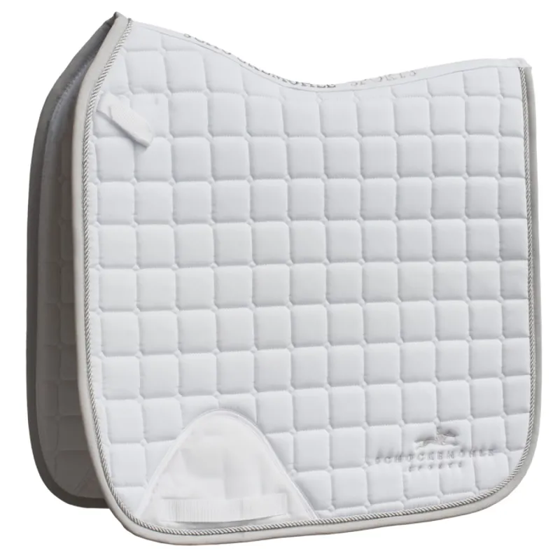 Schockemohle Power Pad Dressage Saddle Pad - White/Silver