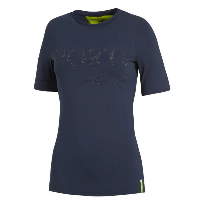 Schockemohle Princess Chrome Ladies T-Shirt - Navy