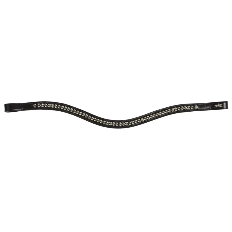 Schockemohle Diamond Select Browband  - Black/Grey