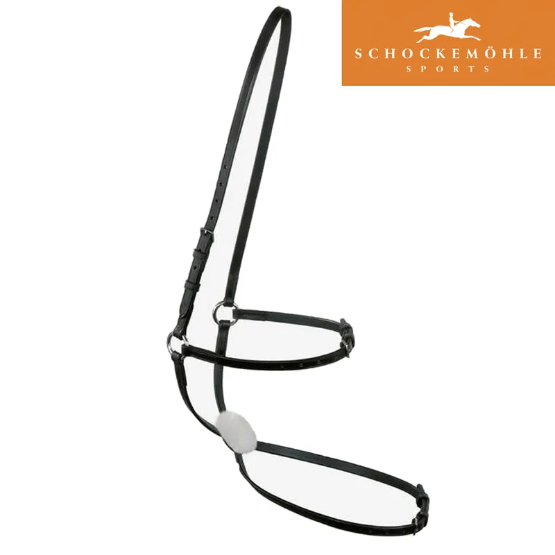 Schockemohle Basic Mexican Noseband - Black/Gold
