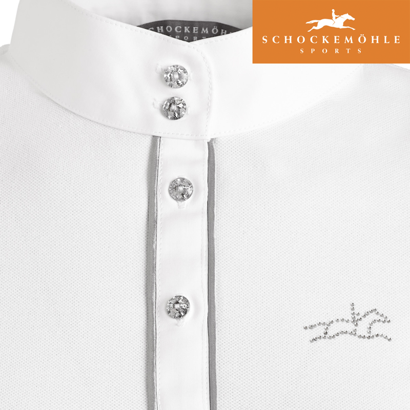 Schockemohle Bella Ladies Show Shirt - White-1