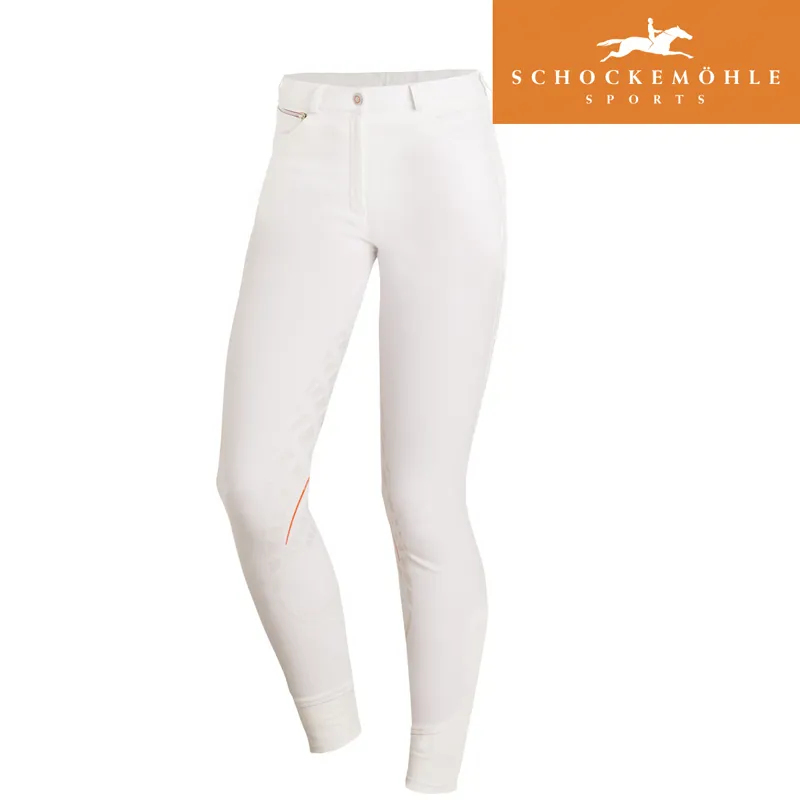 Schockemohle Carina Grip Full Seat Ladies Breeches - White