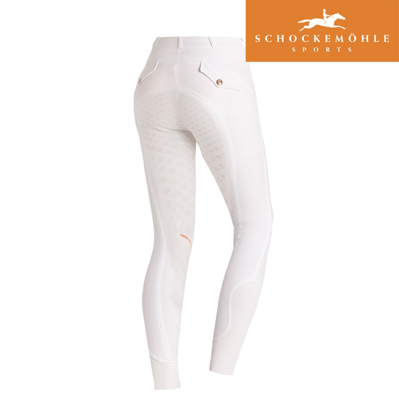 Schockemohle Carina Grip Full Seat Ladies Breeches - White-1