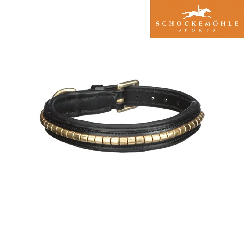 Schockemohle Tom Clincher Dog Collar - Black/Gunmetal