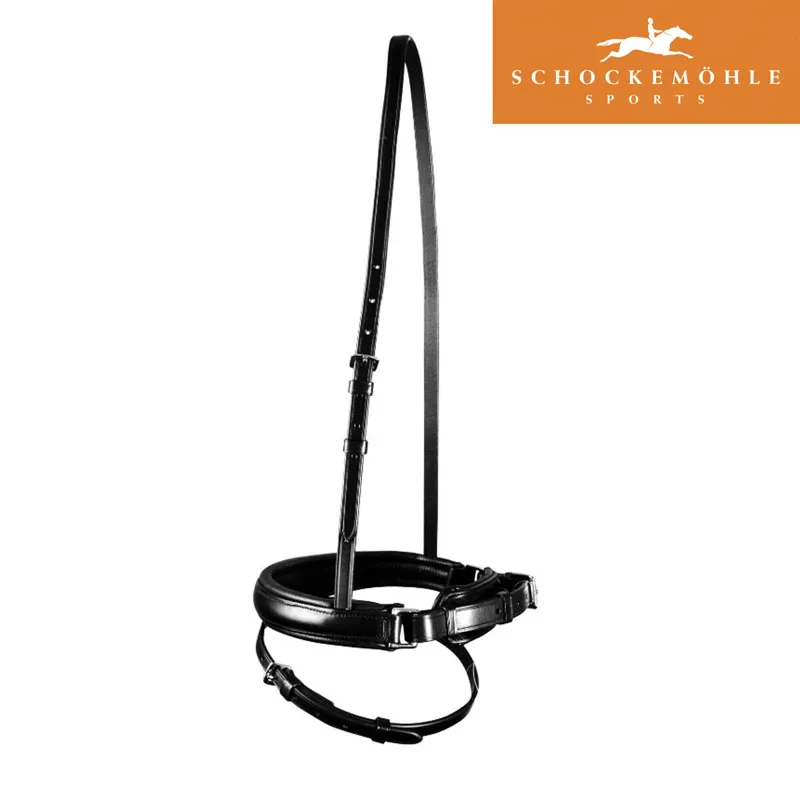 Schockemohle Crank Front Wide Noseband - Black/Silver