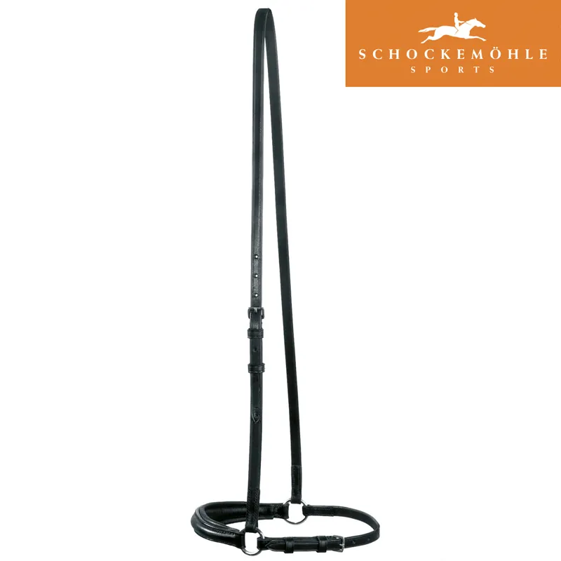 Schockemohle Hannover Drop Noseband - Antique Brown/Silver