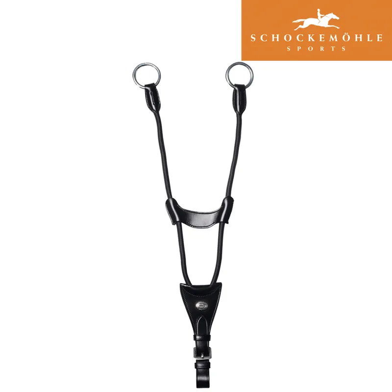 Schockemohle Elastic Martingale Fork - Black/Silver