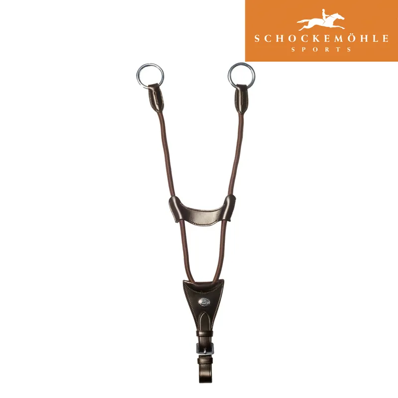 Schockemohle Elastic Martingale Fork - Antique Brown/Silver