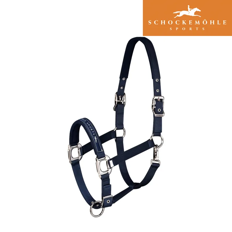 Schockemohle Sports Memphis Nylon Headcollar - Navy