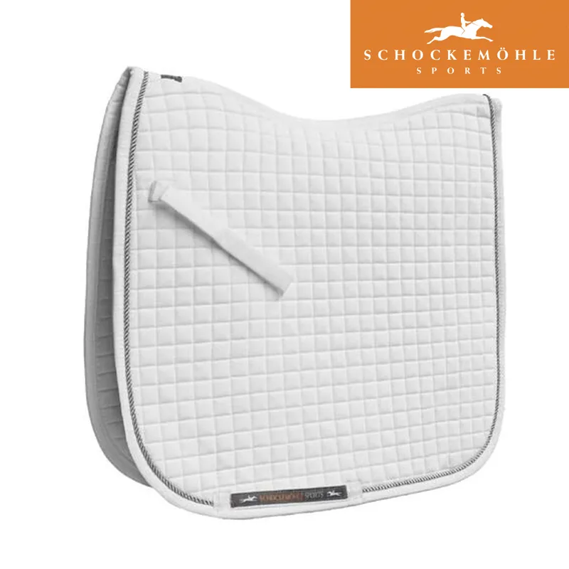 Schockemohle Neo Star Dressage Saddle Pad - White