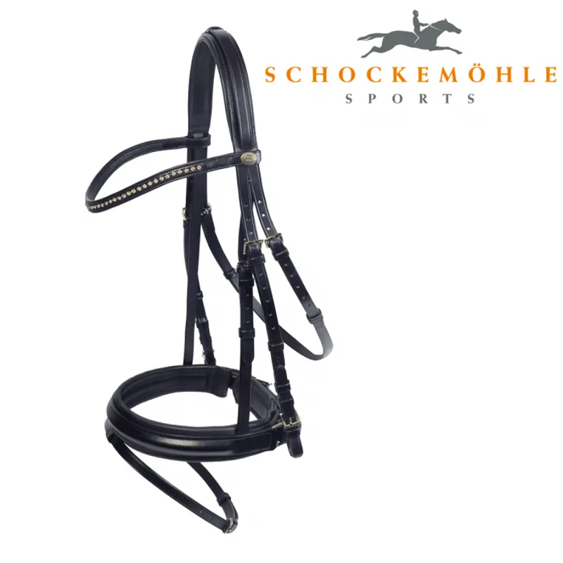 Schockemohle Lyon Bridle - Antique Brown/Silver