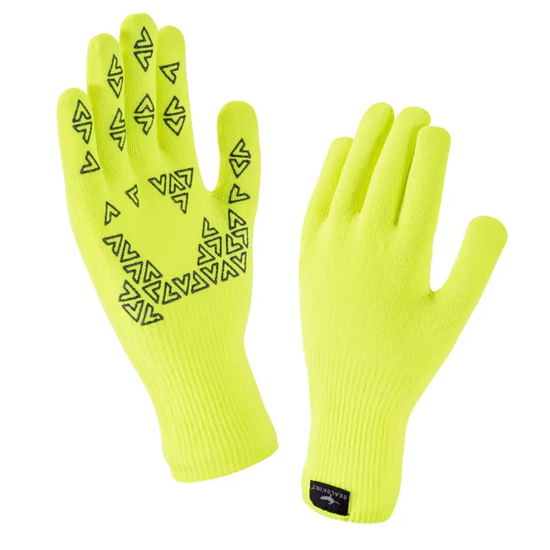 Sealskinz Ultra Grip Unisex Waterproof Gloves - Yellow