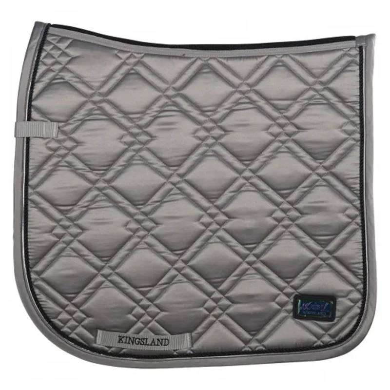 Kingsland Seldovia Dressage Saddlepad - Grey Silver Filigree