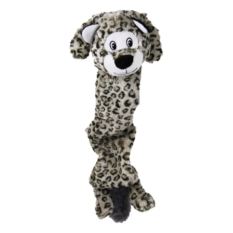 KONG Stretchezz Jumbo Snow Leopard Dog Toy - X Large