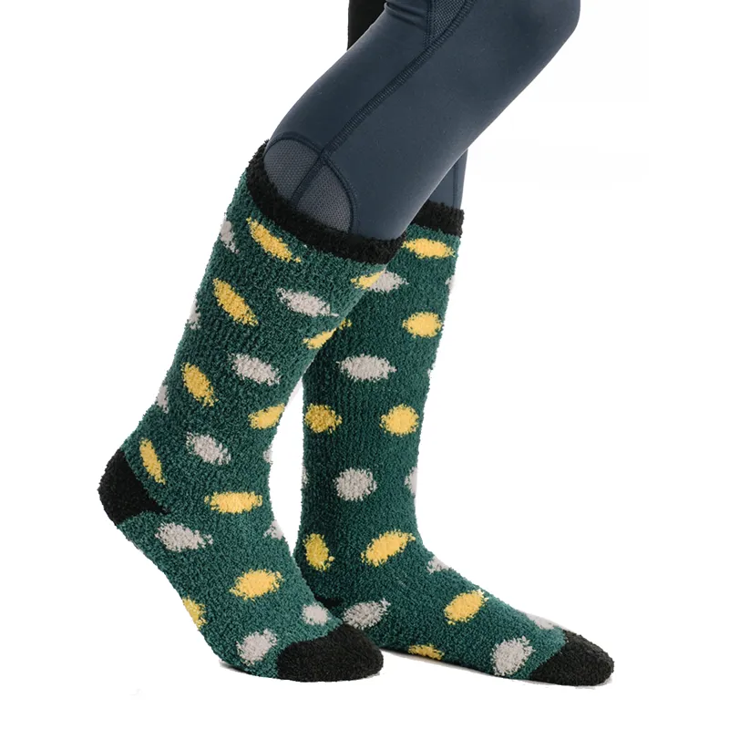 Horseware Kids Softie Socks - Storm Green Spot