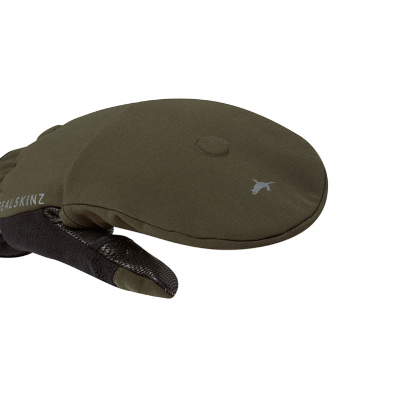 Sealskinz Outdoor Sports Mitten - Olive-2