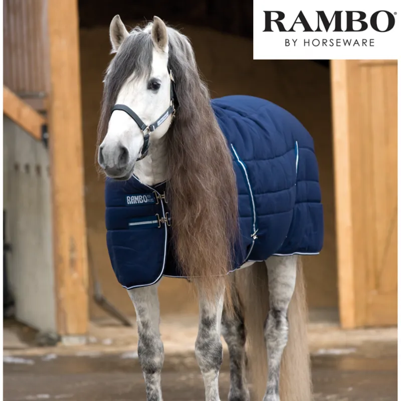 Horseware Rambo 200g Stable Rug - Navy/White