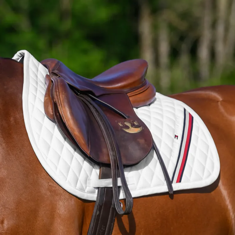 Tommy Hilfiger Stanford Jumping Saddlepad - Optic White-6