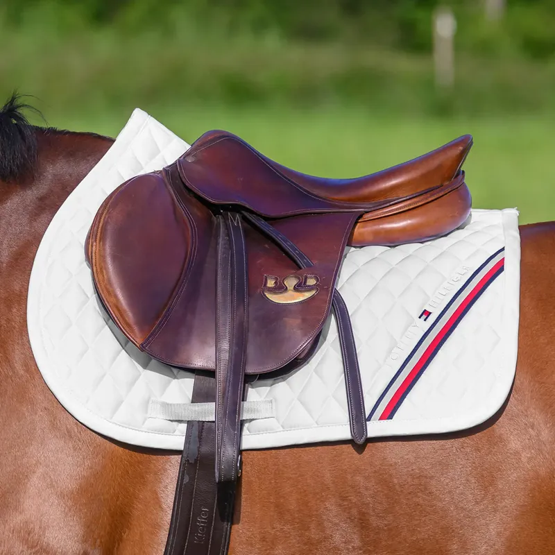 Tommy Hilfiger Stanford Jumping Saddlepad - Optic White-5