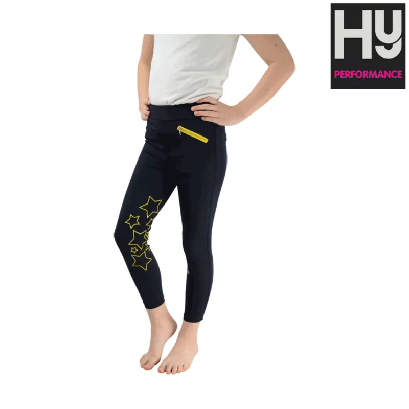 HyPERFORMANCE Stella Childrens Riding Tights - Navy
