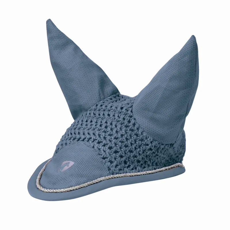 Hy Equestrian Synergy Fly Veil - Riviera/Silver-1