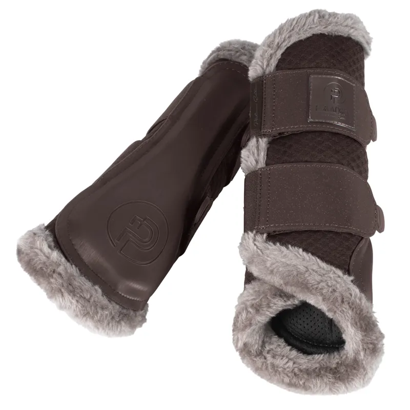 Eskadron Mesh Faux Fur Tendon Boots Platinum AW24 - Teak Brown