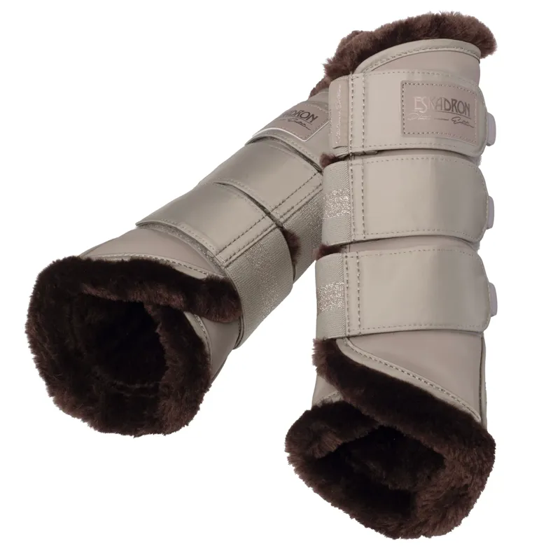 Eskadron Soft Slate Faux Fur Tendon Boots Platinum 2020 - Greige