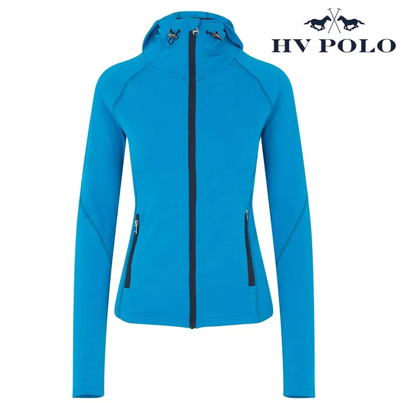 HV Polo Tessie Hooded Cardigan with Zip - Dark Turquoise